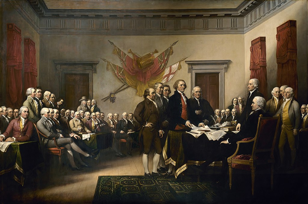 The Declaration of Independence by John Trumbull, 1819