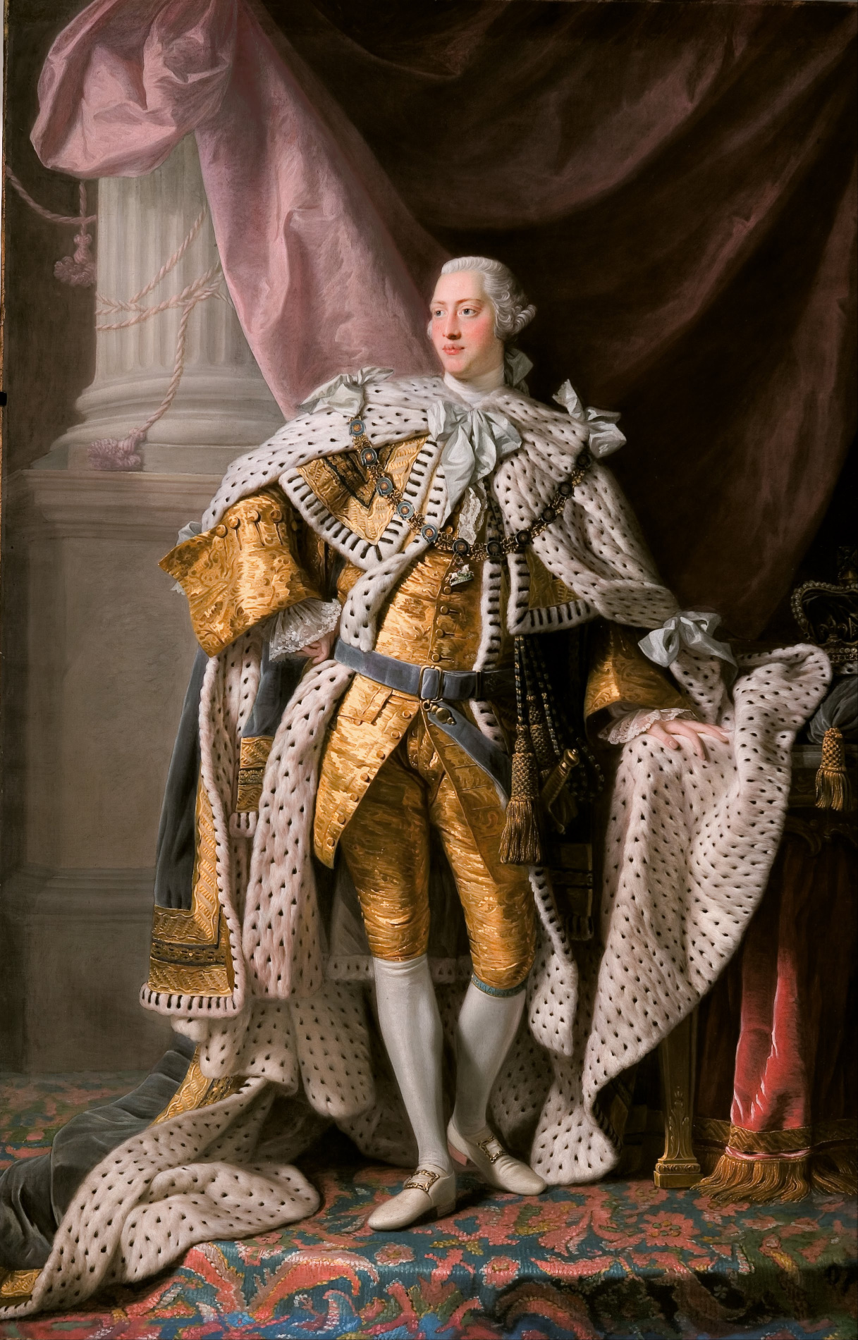 King George III in coronation robes by Allan Ramsay, 1765